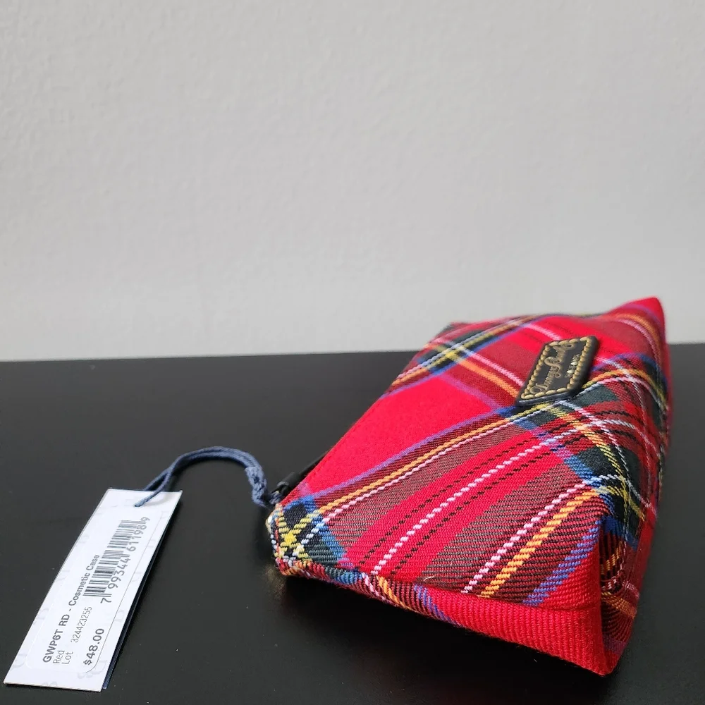 Dooney Red Plaid Zip Case - Picture 7 of 13